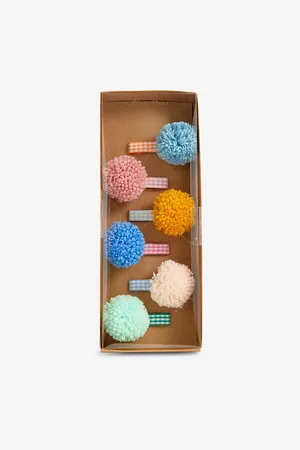 Meri Meri Pompom Fabric Hair Clips