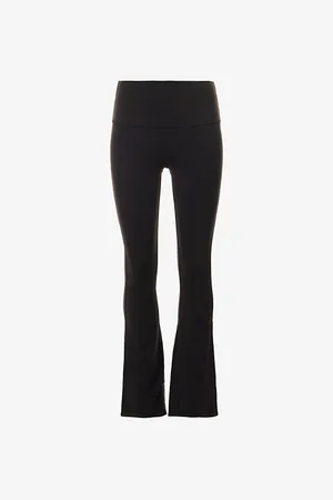 alo Airbrush Flared-leg High-rise Stretch-woven Leggings