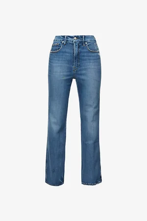 GOOD AMERICAN Good Curve Straight-leg High-rise Stretch-denim Jeans