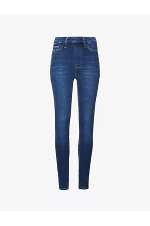 GOOD AMERICAN Pull on Skinny Slim-fit Mid-rise Stretch-denim Jeans