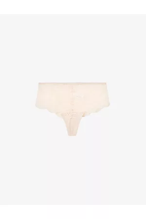 Simone Pérèle Karma Scallop-trim Stretch-lace Briefs
