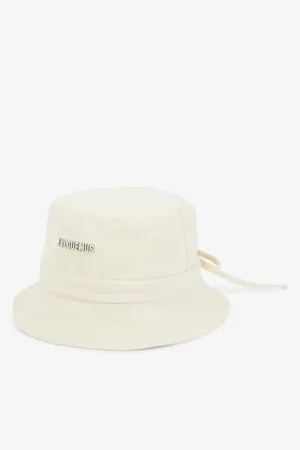 Jacquemus Le Bob Gadjo Metallic-plaque Cotton Bucket Hat