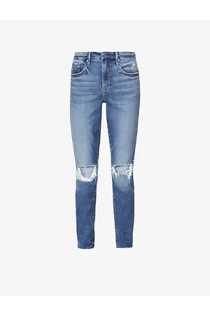 GOOD AMERICAN Good Legs Crop Skinny High-rise Stretch-denim Jeans