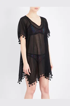 Seafolly Amnesia Crinkled-cotton Kaftan