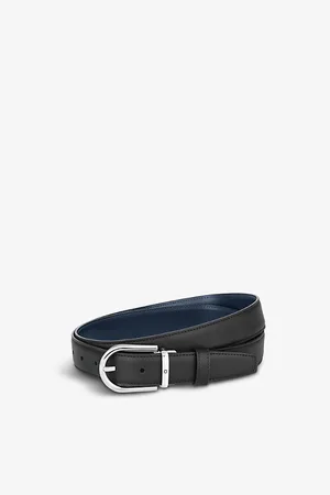 Montblanc Horseshoe-buckle Leather Belt