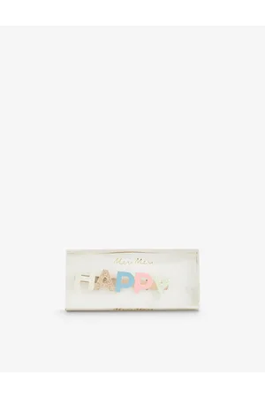 Meri Meri Happy-shaped Glitter-embellished Metal Hair Clip