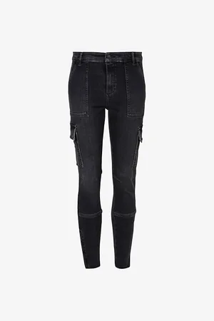AllSaints Duran Cargo Skinny-leg Stretch-denim Jeans