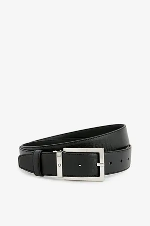 Montblanc Rectangular Buckle Leather Belt