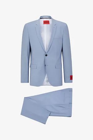 HUGO BOSS Single-breasted Slim-fit Wool-blend Suit