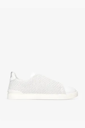Ermenegildo Zegna Triple Stitch Interwoven Leather Low-top Trainers