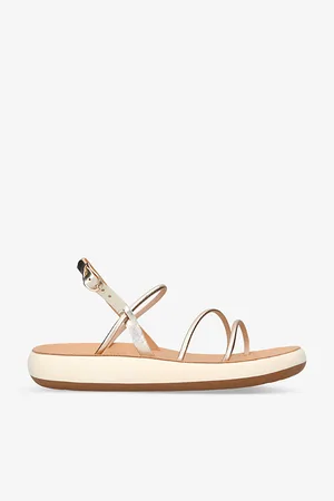Ancient Greek Sandals Polis Metallic-strap Leather Sandals