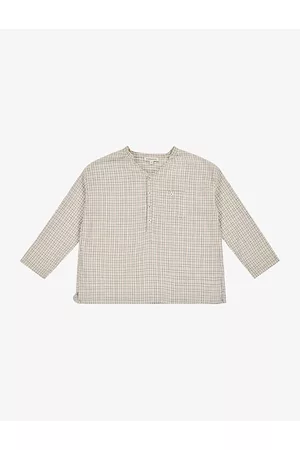 Caramel Adonis Check Cotton-voile Shirt 3-12 Years