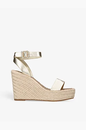 Steve Madden Upstage Metallic-leather Wedges