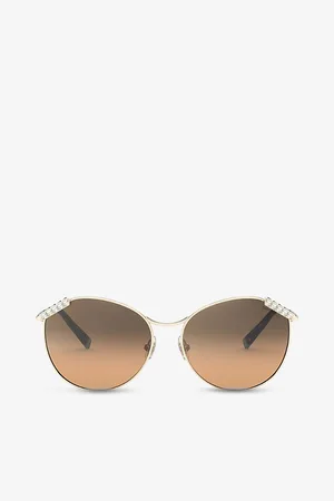 Tiffany & Co. Tf3073b 59 Round-frame Acetate and Metal Sunglasses