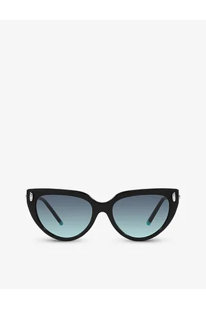 Tiffany & Co. Tf4195 Cat-eye Brand-embellished Acetate and Metal Sunglasses