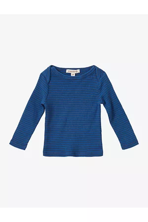 Caramel Kishon Stripe Ribbed Cotton-jersey Top 3 Months - 12 Years