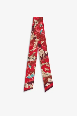 Cartier Ecrins Graphic-print Bandeau Silk Scarf