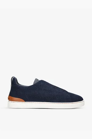 Ermenegildo Zegna Triple Stitch Contrast-sole Low-top Trainers