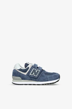 New Balance 574 Classic: Evergreen Suede and Mesh Trainers 6-9 Years