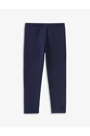 Benetton Logo-embroidered Knee-length Stretch-cotton Leggings 1-6 Years
