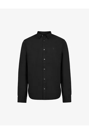 AllSaints Hawthorne Slim-fit Stretch-cotton Shirt