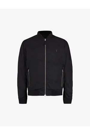 AllSaints Bassett Zipped Cotton-blend Bomber Jacket