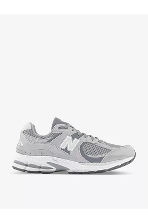 New Balance 2002 Branded Suede and Mesh Low-top Trainers