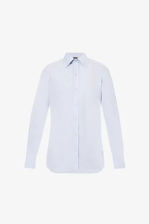 Tom Ford Spread-collar Slim-fit Cotton-poplin Shirt