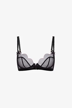 Agent Provocateur Lorna Scalloped Mesh Underwired Bra