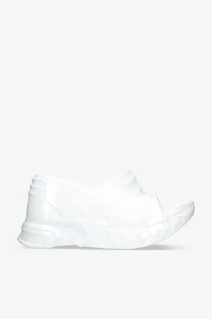 Givenchy Marshmallow Patent-rubber Wedge Mules