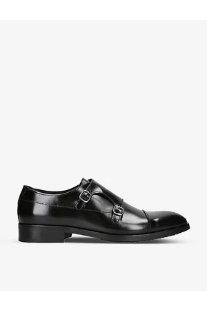 Kurt Geiger Hunter Monk-strap Buckled Leather Shoes