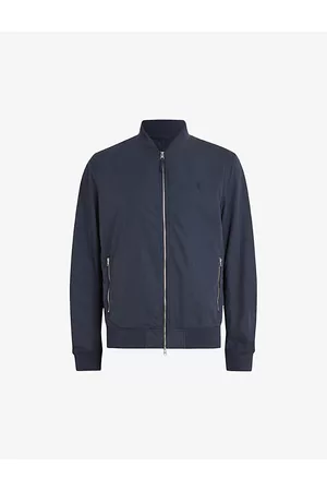 AllSaints Bassett Zipped Cotton-blend Bomber Jacket