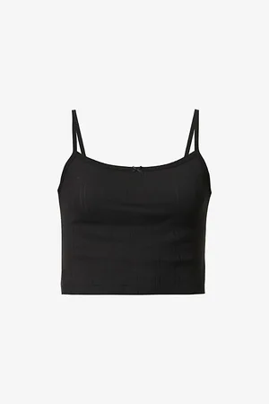 Cou Cou Intimates Picot Bow-embellished Organic-cotton Top