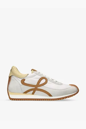Loewe Flow Runner Monogram-embroidered Suede Low-top Trainers
