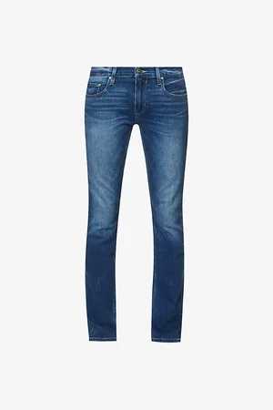 Paige Federal Straight-leg Mid-rise Stretch-denim Jeans