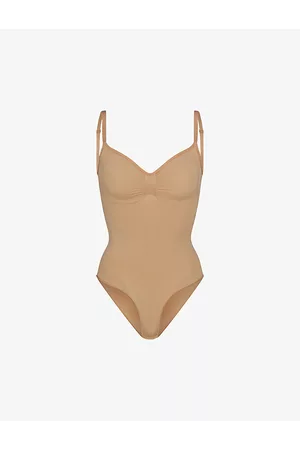 SKIMS Sculpt Ruched Stretch-woven Body