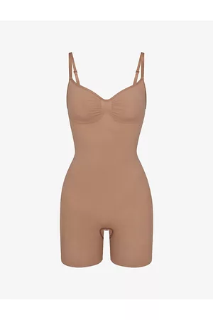SKIMS Sculpt Ruched Stretch-woven Body