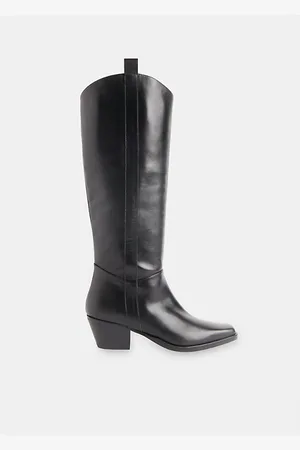 Whistles Asa Pointed-toe Western-style Leather Boots