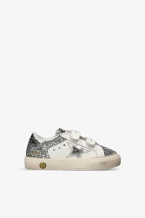 Golden Goose May Glitter Star-embellished Low-top Leather Trainers 6 Months - 5 Years