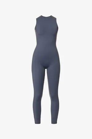 Adanola Ultimate Sleeveless Stretch-woven Jumpsuit