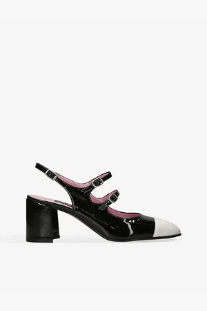 Carel Papaya Sling-back Leather Courts