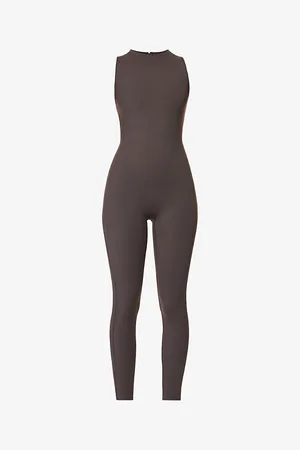Adanola Ultimate Sleeveless Stretch-woven Jumpsuit