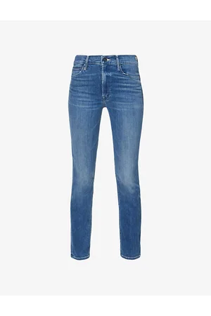 Mother Dazzler Straight-leg Mid-rise Stretch-denim Jeans