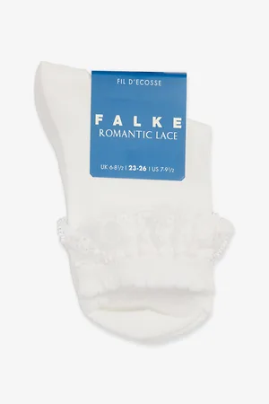 Falke Romantic Lace-trim Ankle-length Cotton-blend Socks 2-10 Years