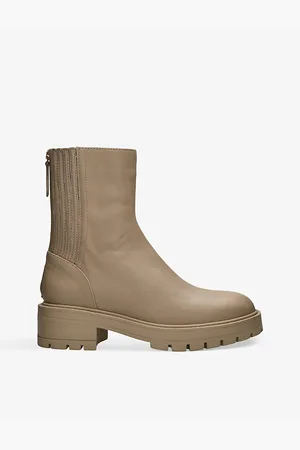 Aquazzura Saint Honore Platform-sole Leather Ankle Boots