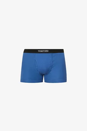 Tom Ford Logo-waistband Mid-rise Stretch-cotton Boxers