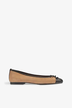 LK Bennett Kara Bow-embellished Leather Flats
