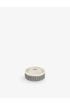 Serge DeNimes Kusari Geometric-pattern Sterling- Ring