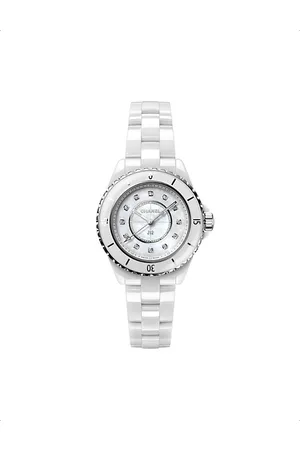 CHANEL H5704 J12 Steel, Ceramic, Mother-of-pearl and 0.06ct Diamond Quartz Watch
