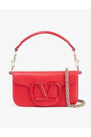 Valentino Bags Seychelles tonal metal logo strap cross body bag in